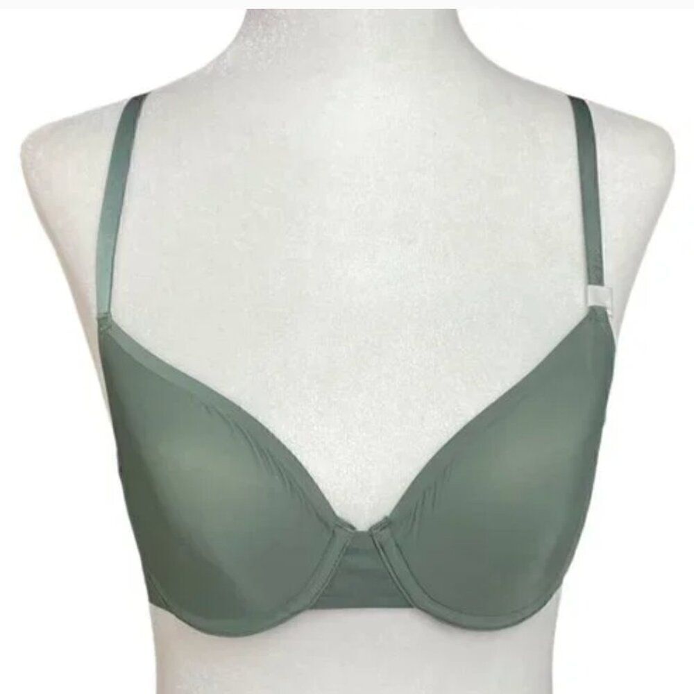 Smoothez by Aerie Olive Green unlined full-coverage bra NEW